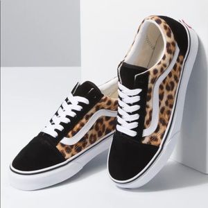 VANS LEOPARD OLD SKOOL SNEAKERS